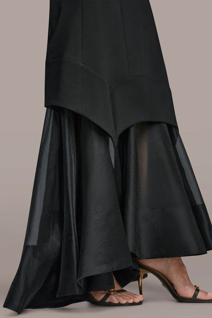 Donna Karan STRAPLESS ORGANZA SKIRT GOWN