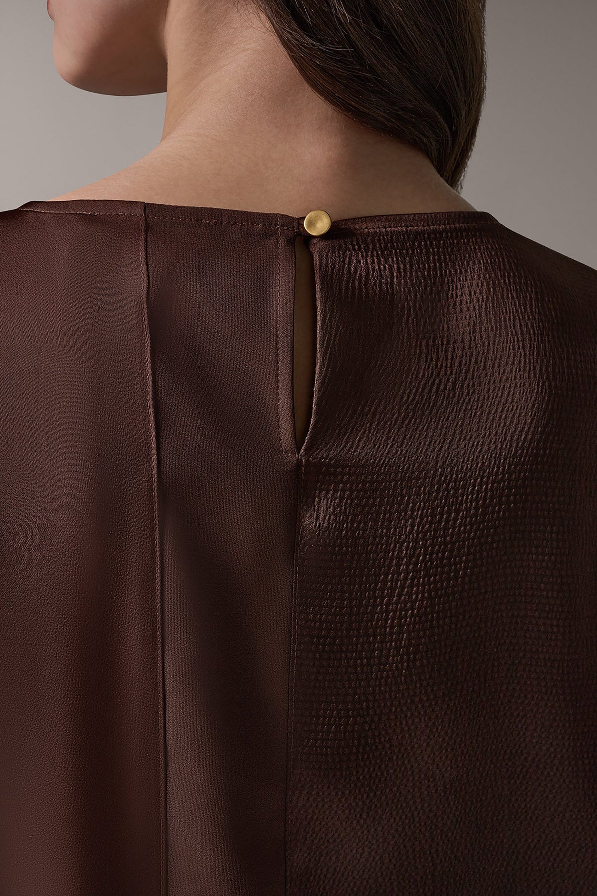 Donna Karan MIXED MEDIA BLOUSE