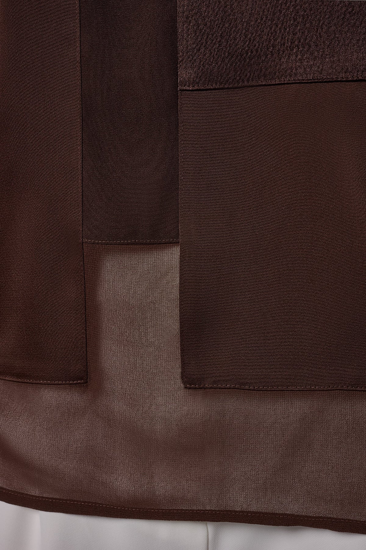 Donna Karan MIXED MEDIA BLOUSE