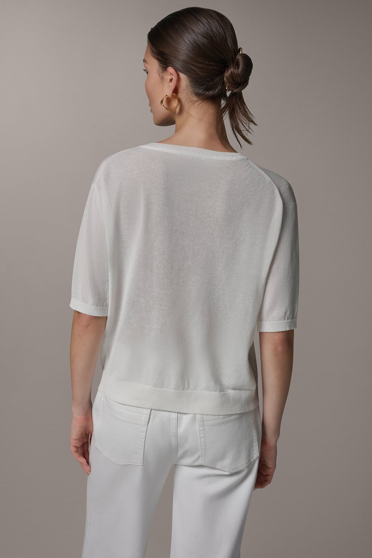 Donna Karan ELBOW SLEEVE SWEATER