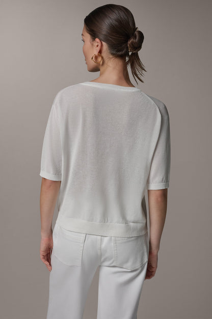 Donna Karan ELBOW SLEEVE SWEATER
