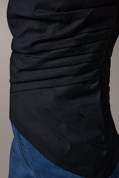 Donna Karan SLEEVELESS ASYMMETRIC BLOUSE