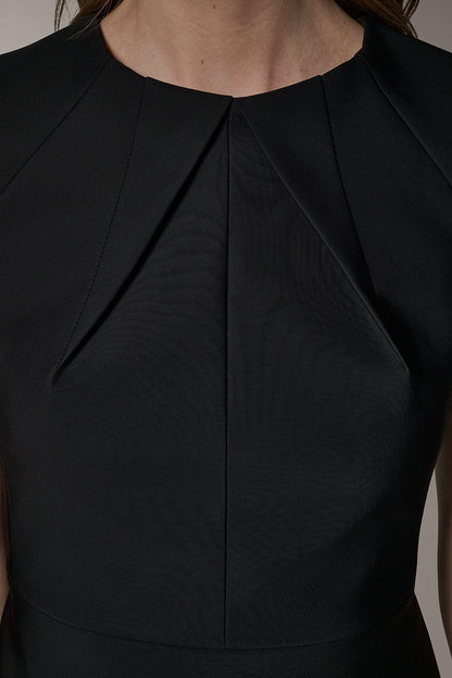 Donna Karan SHORT SLEEVE PEPLUM TOP