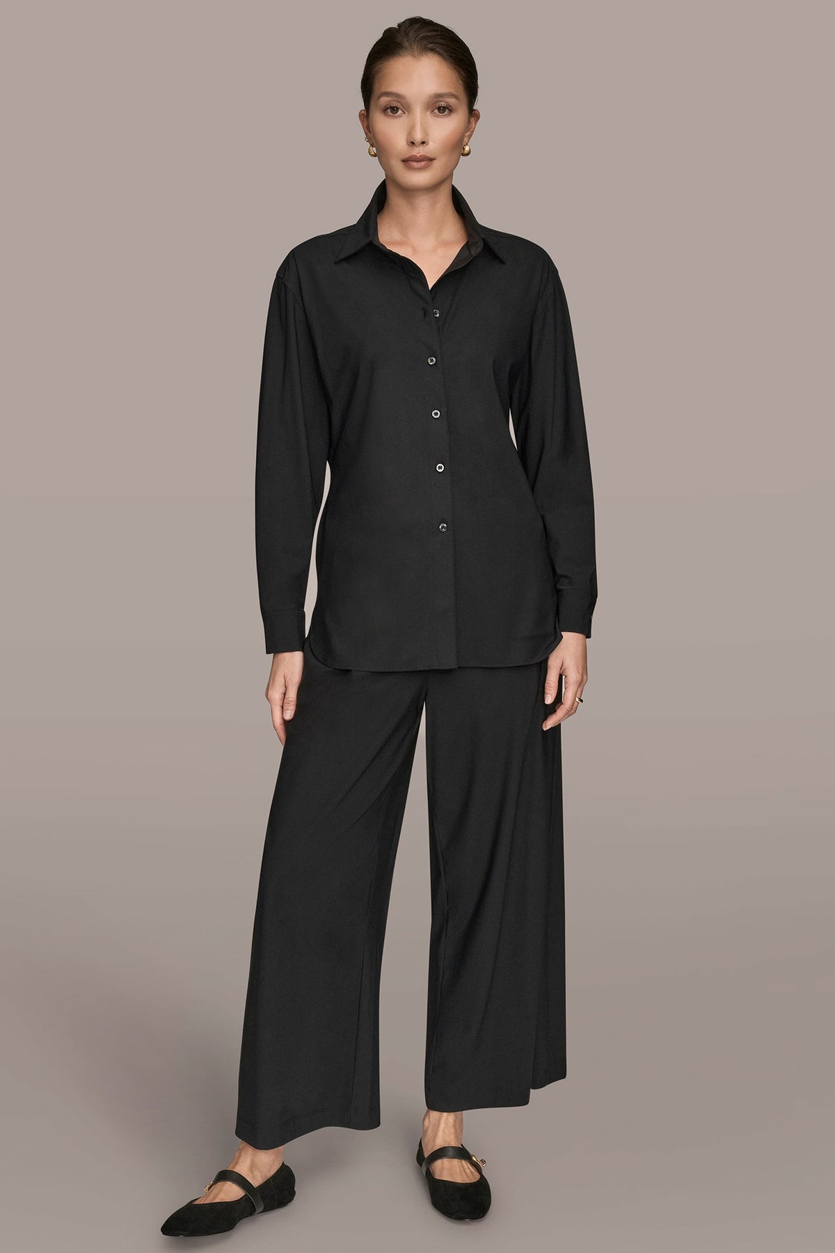 Donna Karan THE MODERN TRAVEL BUTTON-DOWN SHIRT