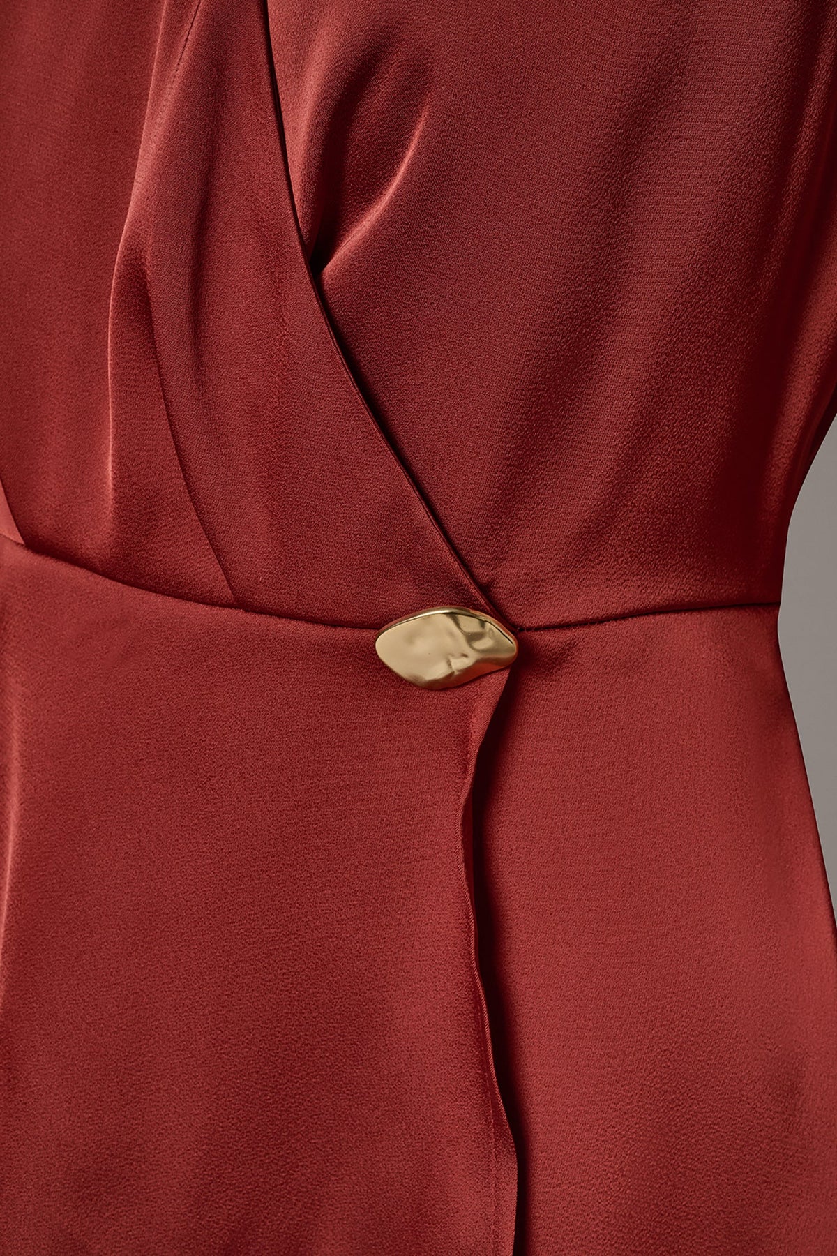 Donna Karan SLEEVELESS WRAP-EFFECT ASYMMETRIC PEPLUM BLOUSE