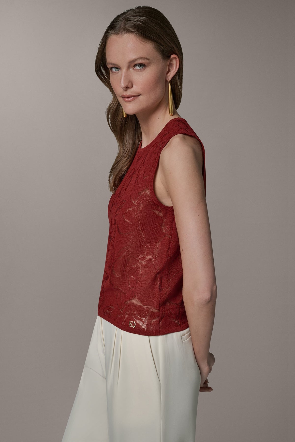 Donna Karan CREW NECK TOP