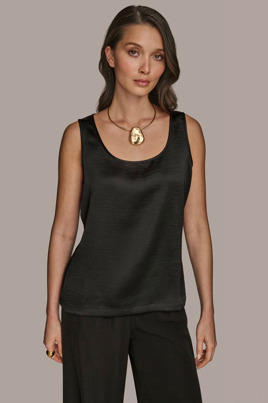 Donna Karan SCOOP NECK SHELL
