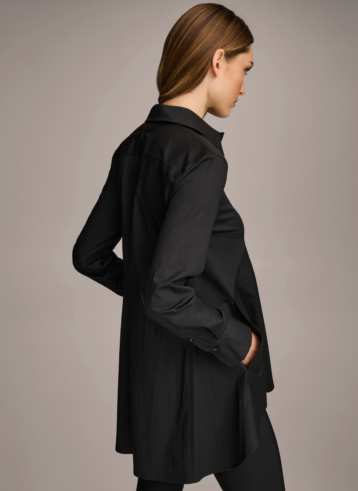 Donna Karan LONG SLEEVE A-LINE TUNIC
