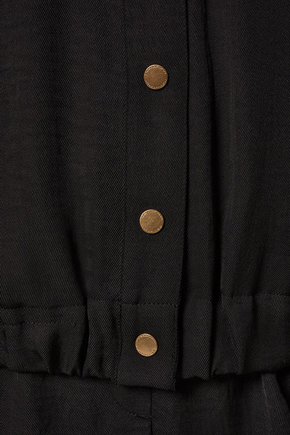 Donna Karan CINCHED HEM SHIRT