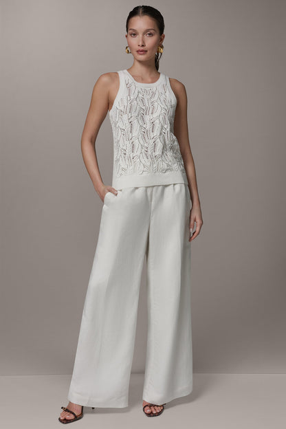 Donna Karan SLEEVELESS SEQUIN SWEATER TANK