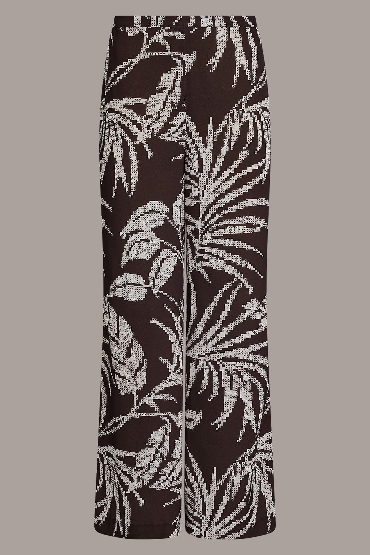Donna Karan HIGH-RISE PRINT WIDE-LEG PANT
