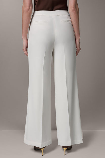 Donna Karan MID-RISE PLEATED WIDE-LEG PANT