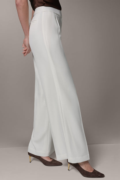 Donna Karan MID-RISE PLEATED WIDE-LEG PANT