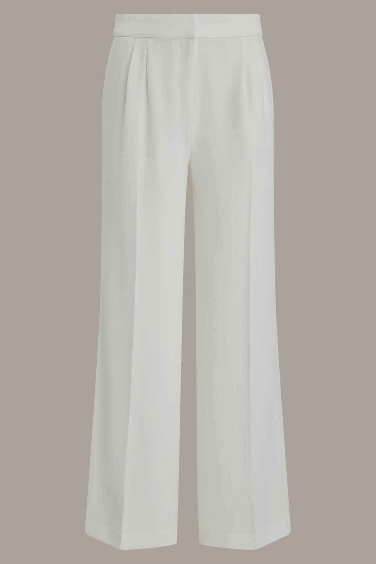 Donna Karan MID-RISE PLEATED WIDE-LEG PANT