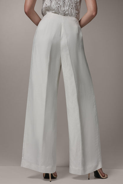 Donna Karan HIGH-RISE WIDE-LEG PANT