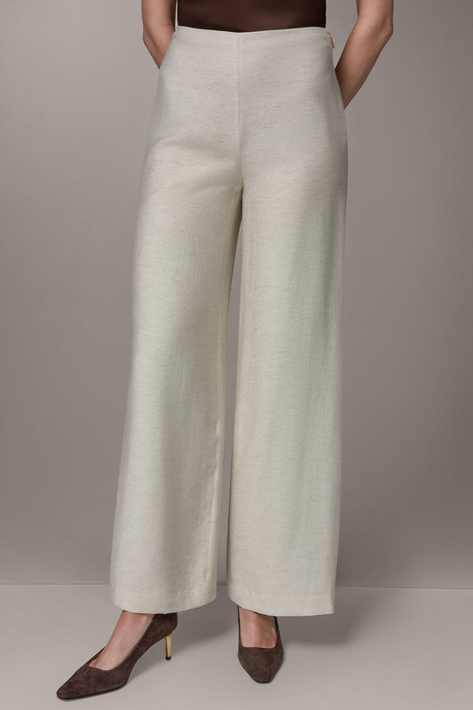 Donna Karan EXTRA HIGH-RISE MÈLANGE WIDE-LEG PANT
