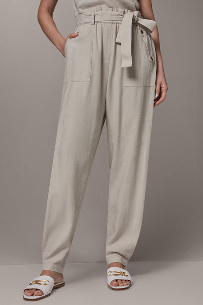 Donna Karan RELAXED PAPERBAG ANKLE PANT