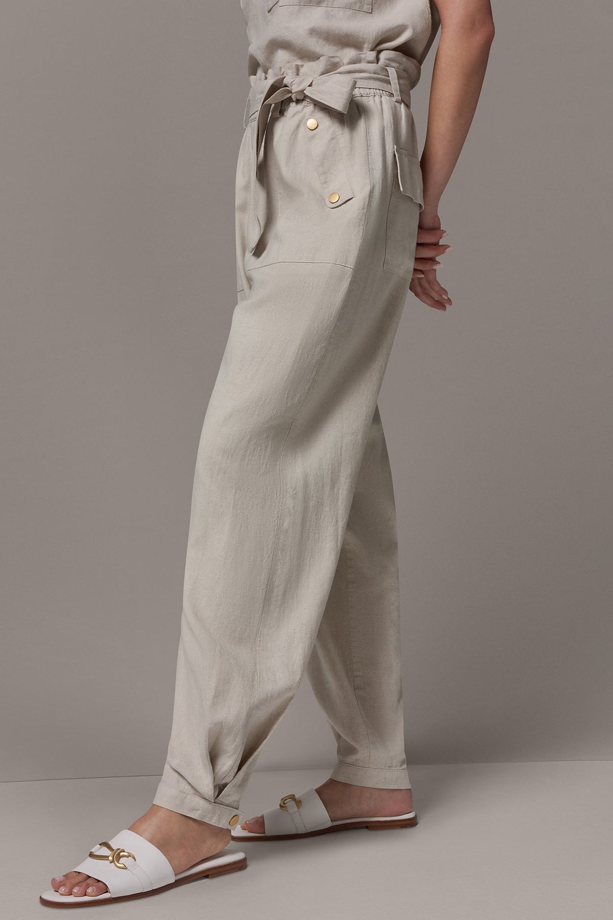 Donna Karan RELAXED PAPERBAG ANKLE PANT