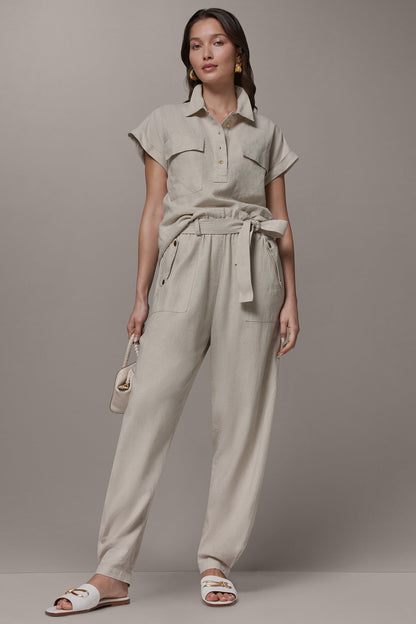 Donna Karan RELAXED PAPERBAG ANKLE PANT