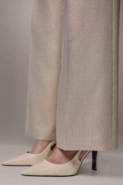 Donna Karan EXTRA HIGH-RISE METALLIC WIDE-LEG PANT