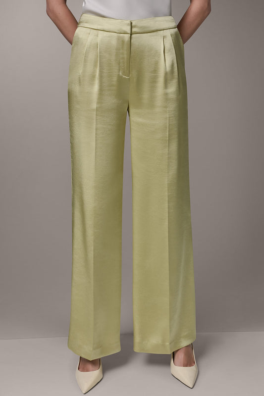Donna Karan MID-RISE PLEATED WIDE-LEG PANT