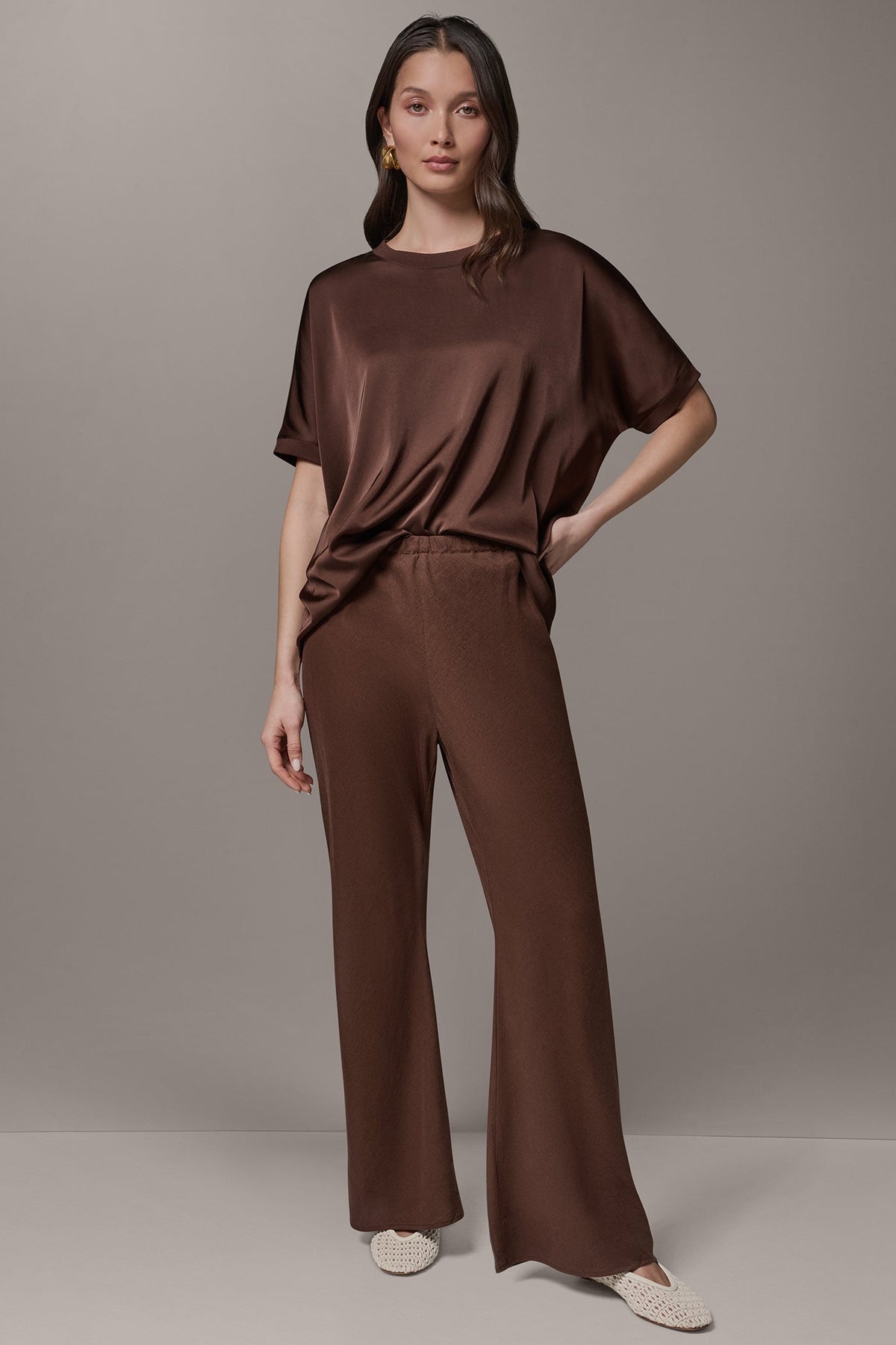 Donna Karan MID-RISE RELAXED ANKLE PANT