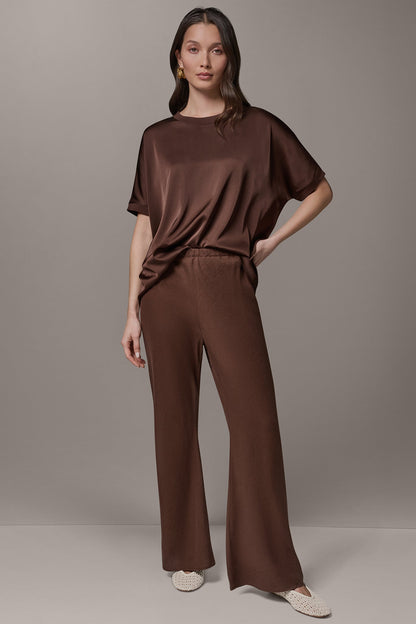 Donna Karan MID-RISE RELAXED ANKLE PANT