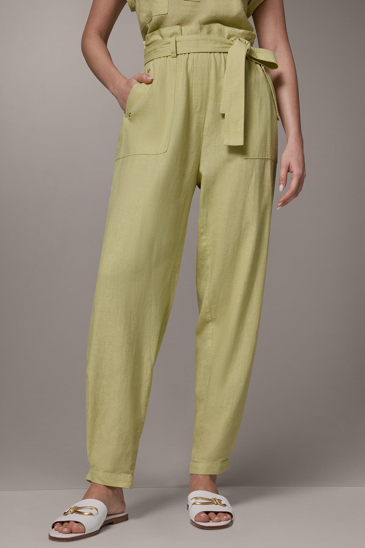 Donna Karan RELAXED PAPERBAG ANKLE PANT