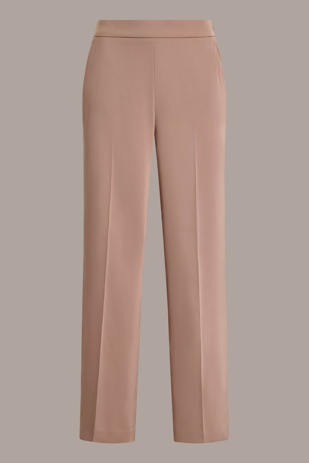 Donna Karan SATIN EXTRA HIGH-RISE WIDE-LEG SUIT PANT