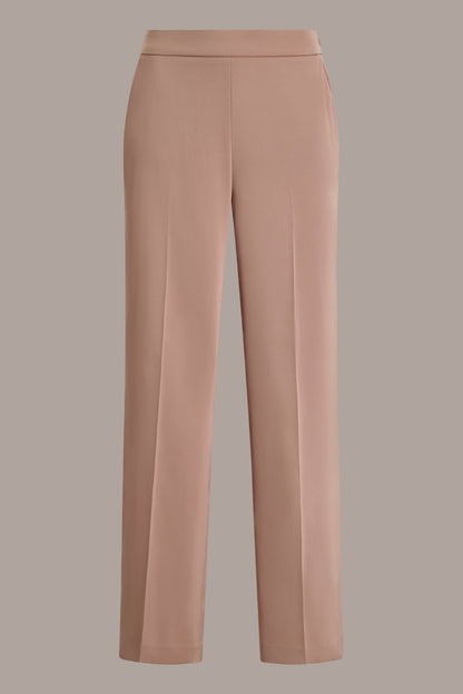 Donna Karan SATIN EXTRA HIGH-RISE WIDE-LEG SUIT PANT