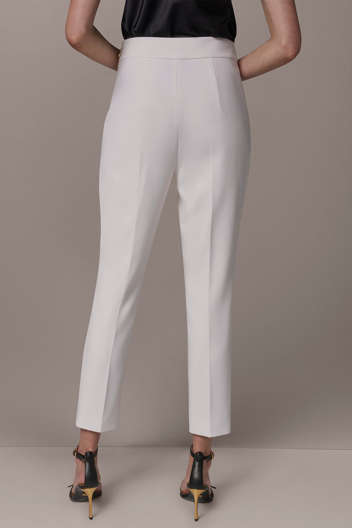 Donna Karan EXTRA HIGH-RISE STRAIGHT ANKLE PANT