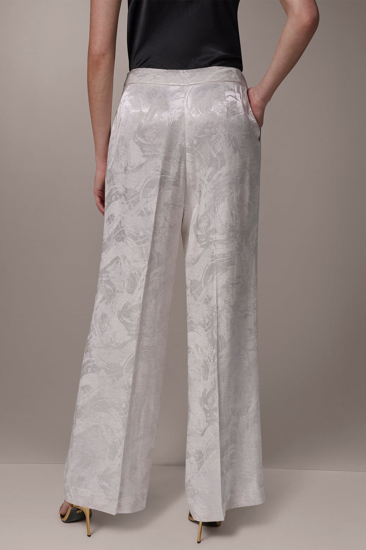 Donna Karan EXTRA HIGH-RISE WIDE-LEG SUIT PANT
