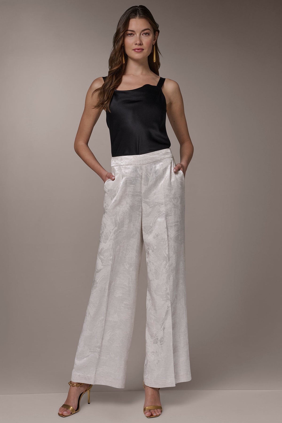 Donna Karan EXTRA HIGH-RISE WIDE-LEG SUIT PANT
