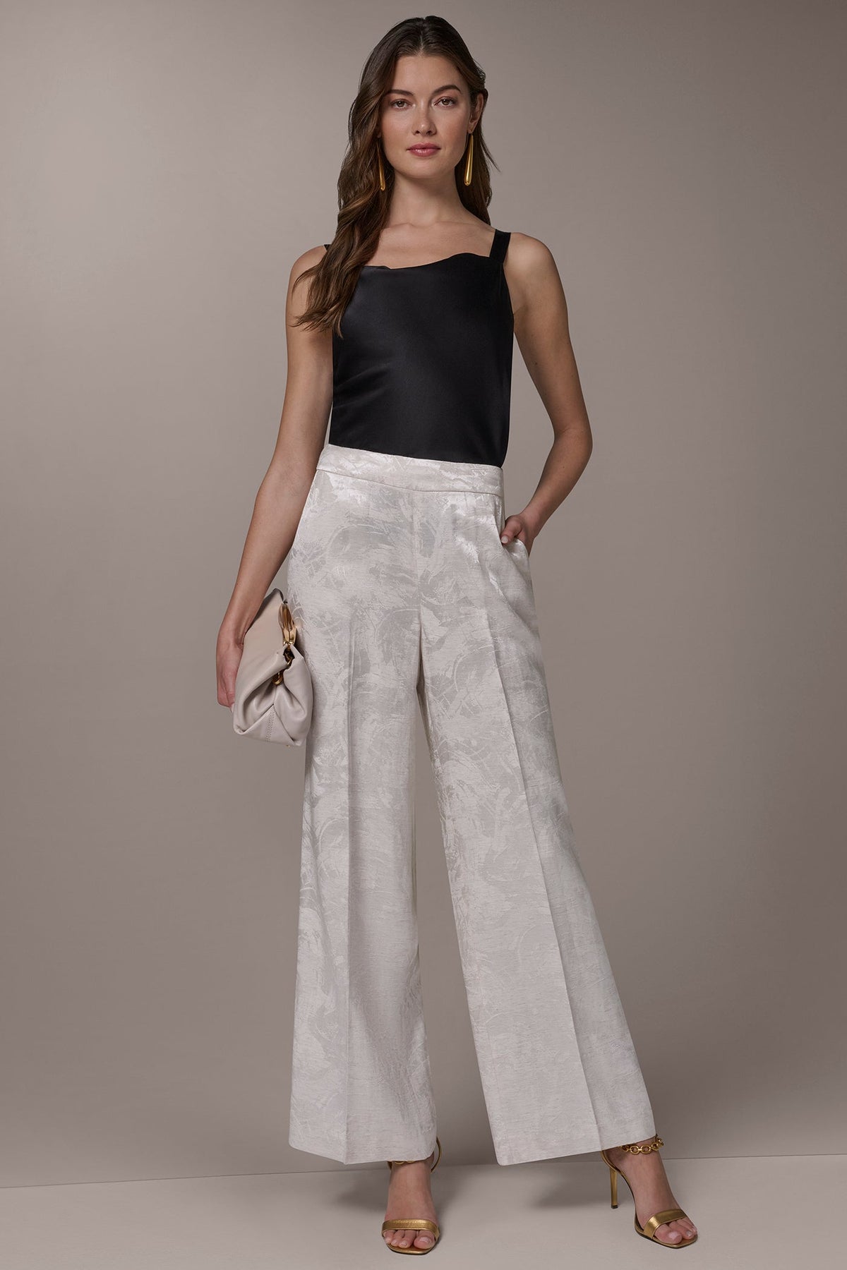 Donna Karan EXTRA HIGH-RISE WIDE-LEG SUIT PANT