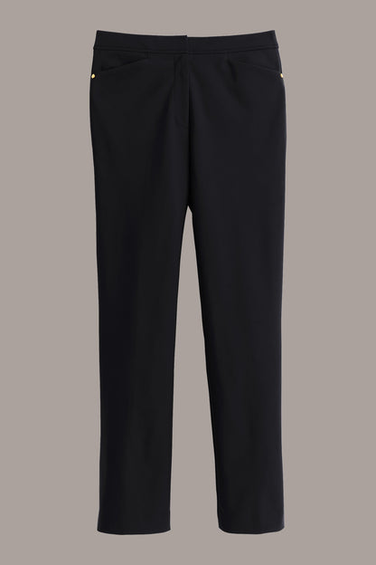 Donna Karan FLAT FRONT STRAIGHT PANT