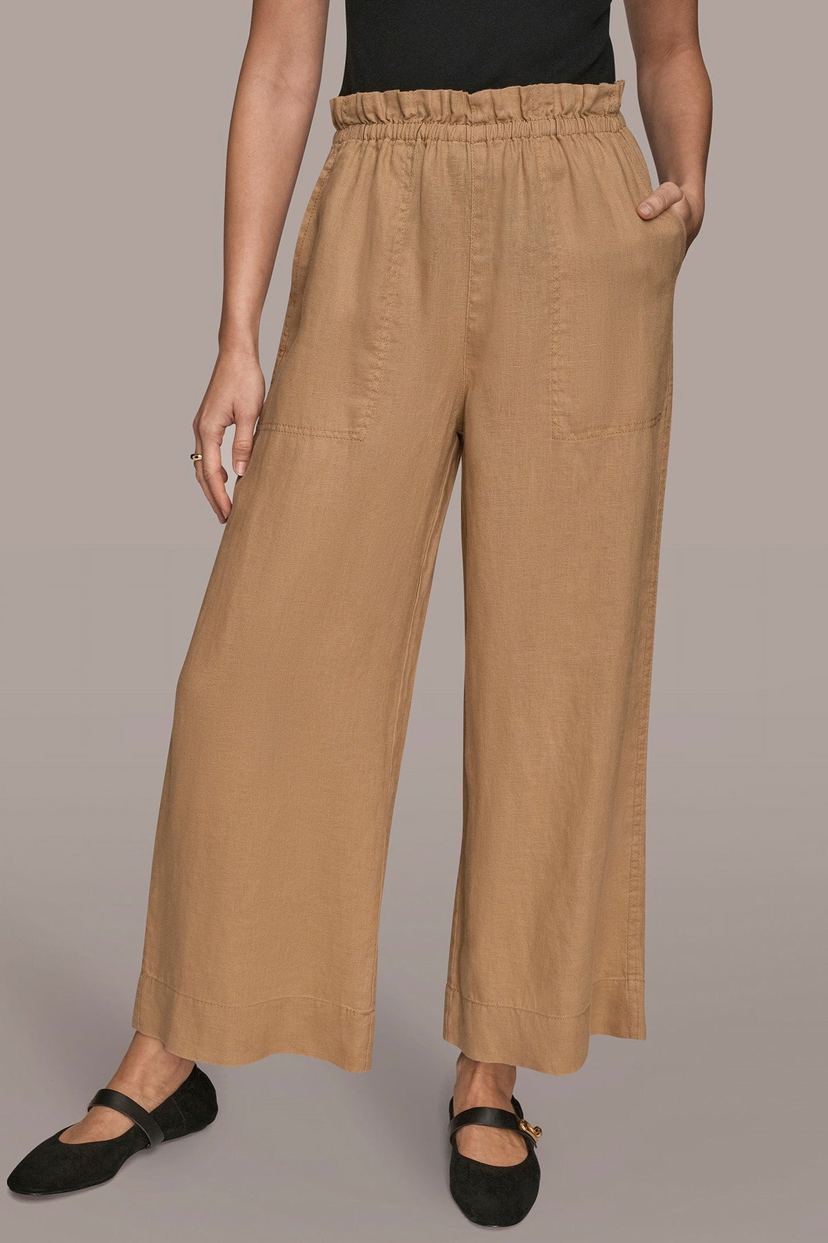 Donna Karan HIGH-RISE PAPERBAG PANT