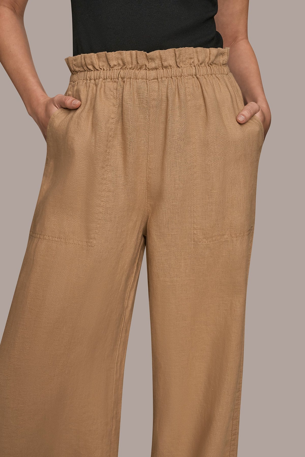 Donna Karan HIGH-RISE PAPERBAG PANT