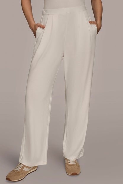 Donna Karan HIGH-RISE PLEATED PANT