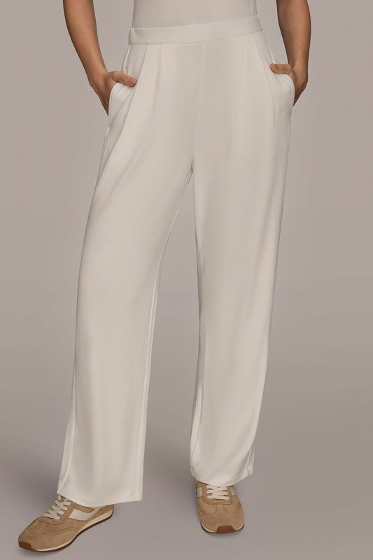 Donna Karan HIGH-RISE PLEATED PANT