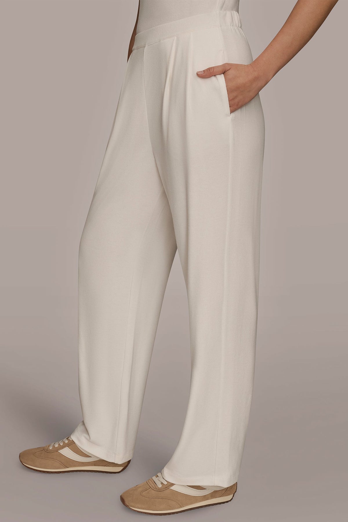 Donna Karan HIGH-RISE PLEATED PANT