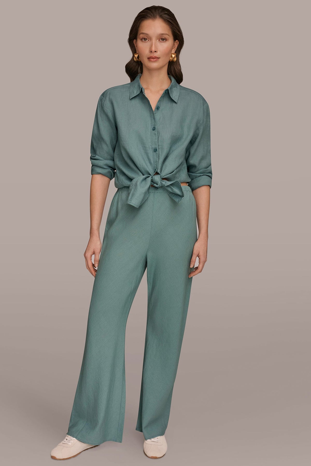 Donna Karan MID-RISE RELAXED ANKLE PANT