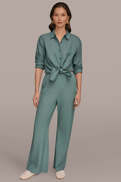 Donna Karan MID-RISE RELAXED ANKLE PANT