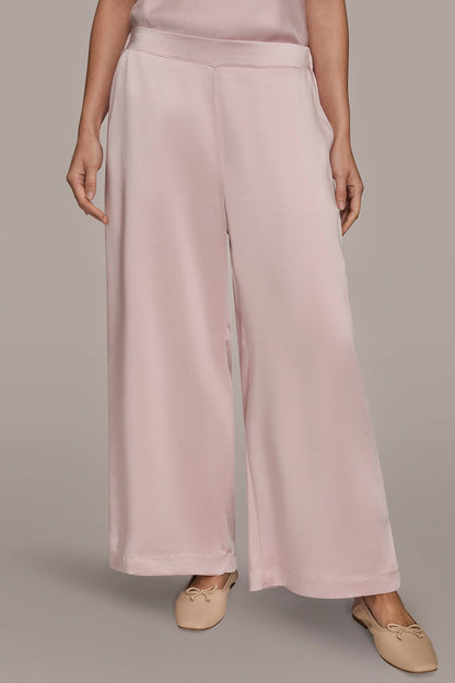 Donna Karan SATIN MID-RISE RELAXED PANT