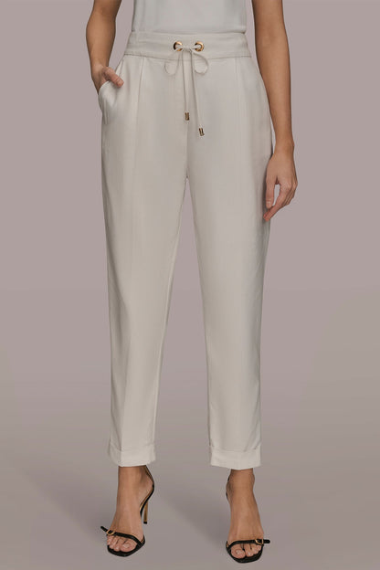 Donna Karan DRAWSTRING CUFFED PANT