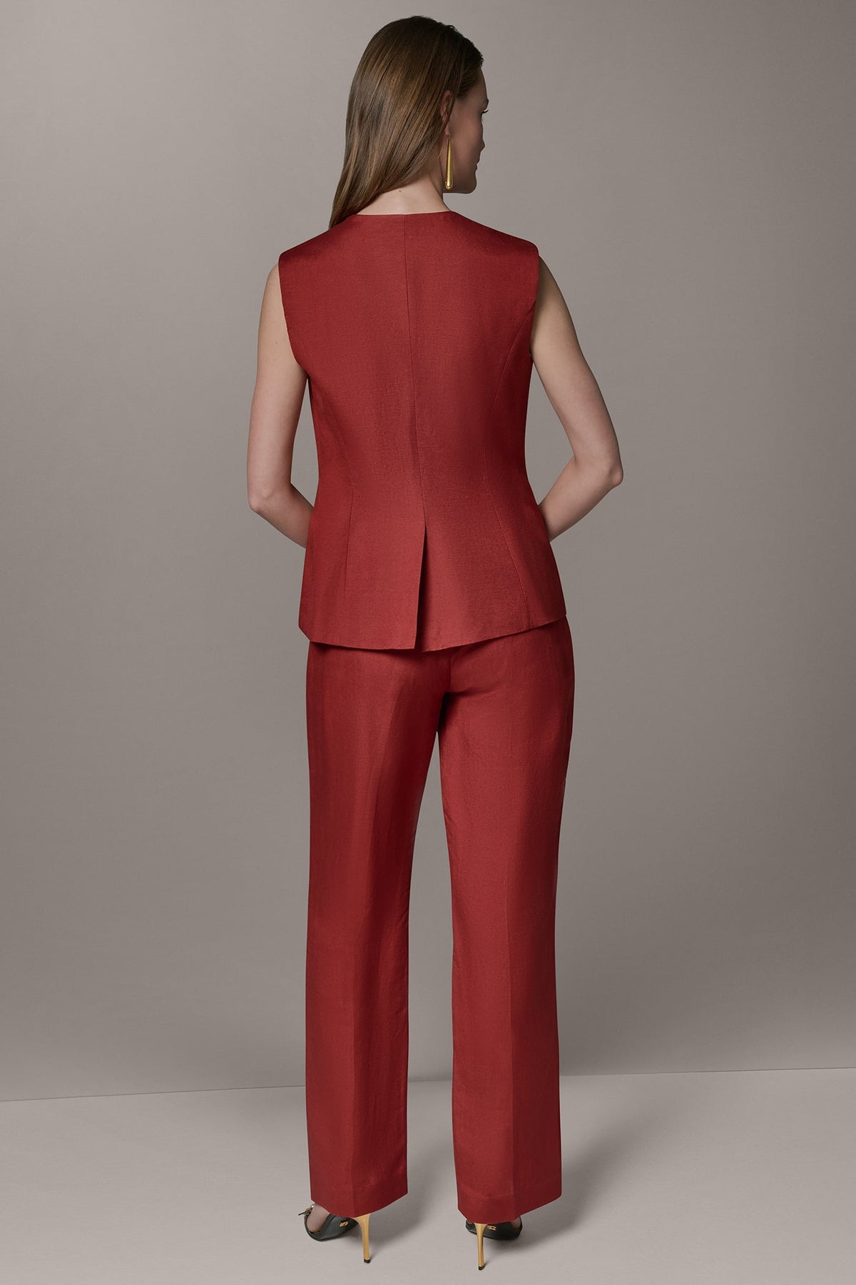 Donna Karan COLLARLESS VEST