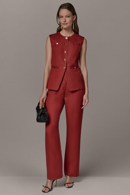 Donna Karan COLLARLESS VEST