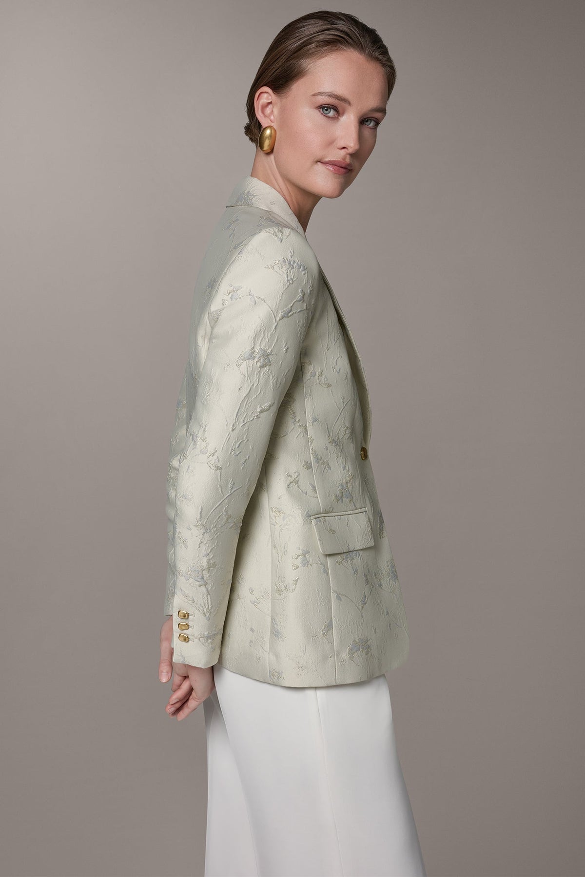 Donna Karan FLORAL SUIT BLAZER