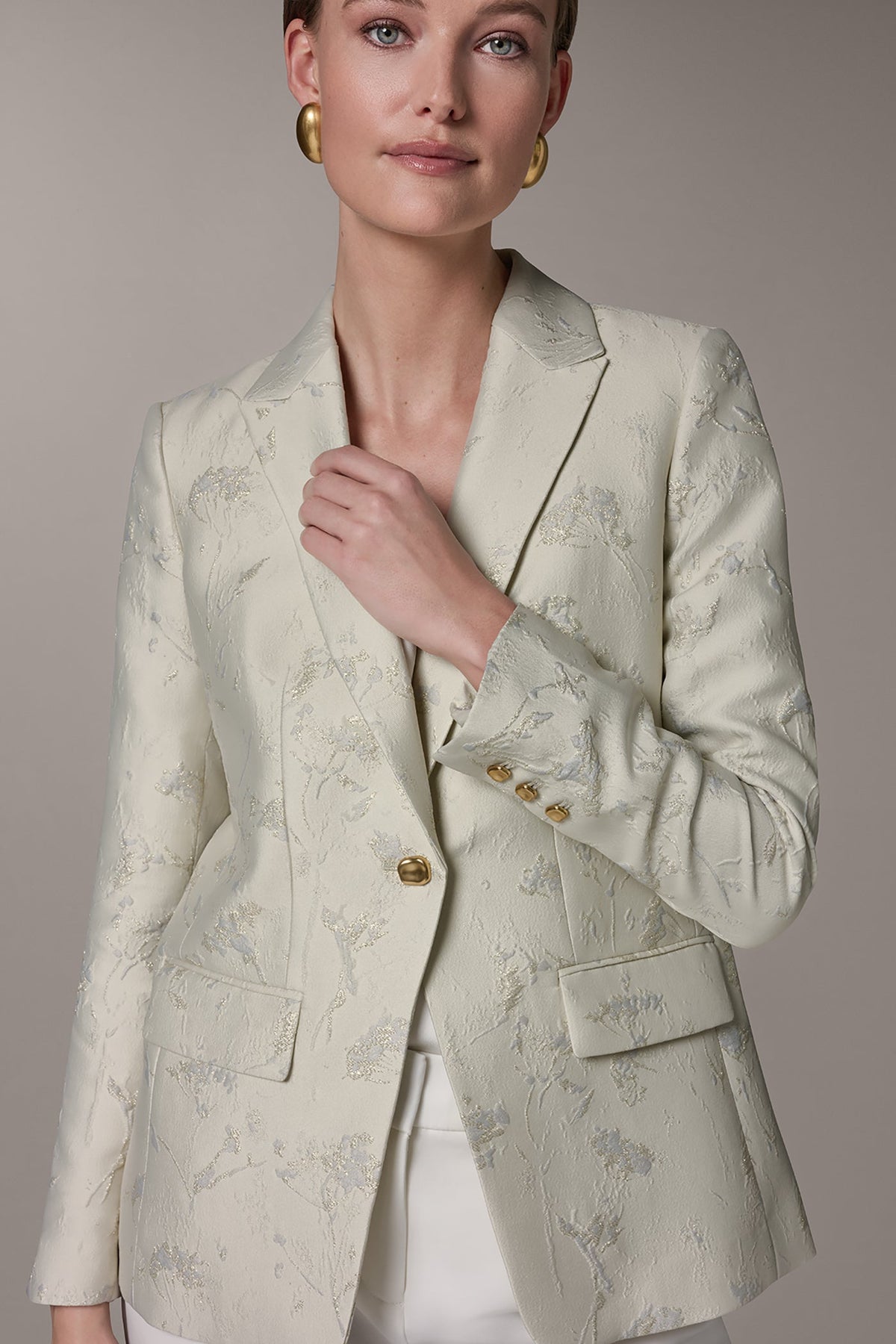 Donna Karan FLORAL SUIT BLAZER