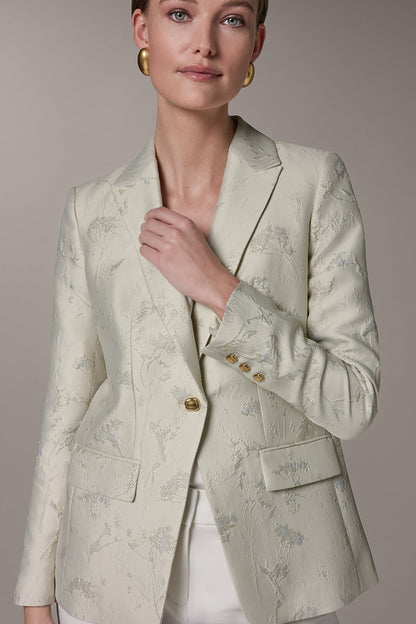 Donna Karan FLORAL SUIT BLAZER