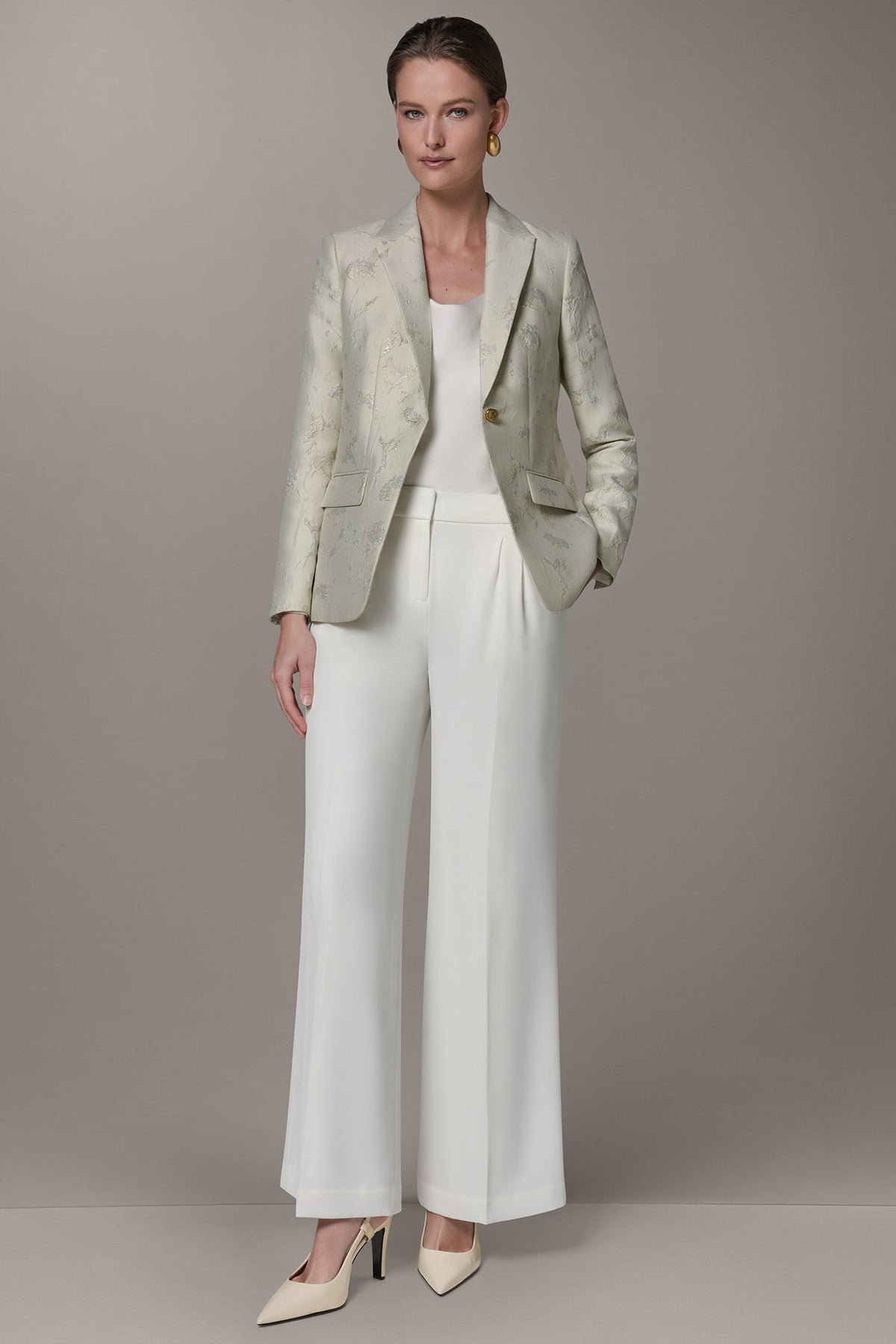 Donna Karan FLORAL SUIT BLAZER